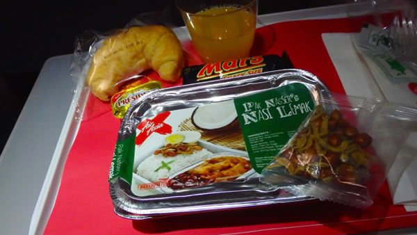 2014年8月 エアアジア エックス / AirAsia X D7523 機内食