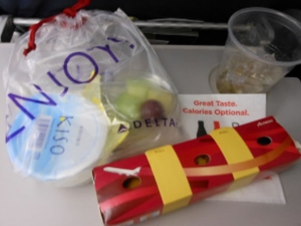 2014年6月 デルタ航空 DL636 機内食