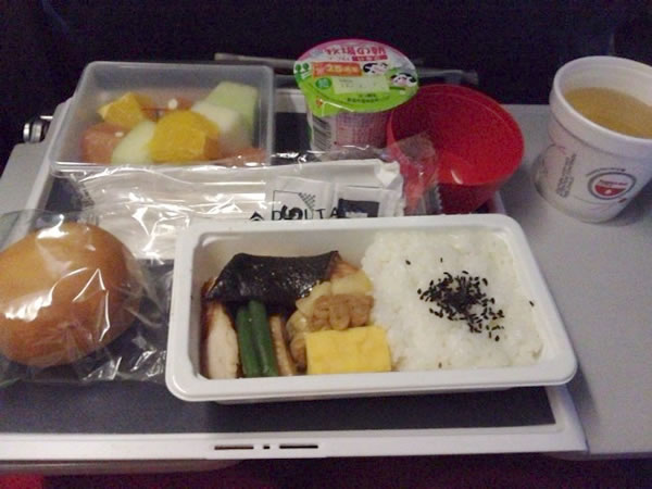 2012年1月 デルタ航空 DL636 機内食