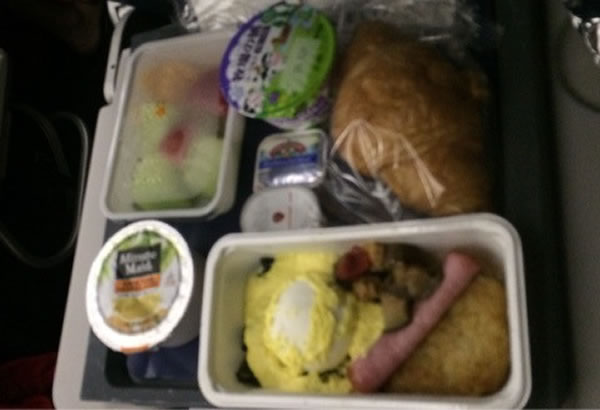 2015年7月 デルタ航空 DL636 機内食