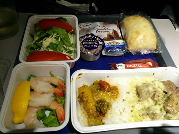 2016年4月 デルタ航空 DL637 機内食