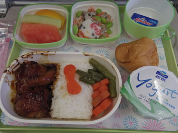 2013年8月 エバー航空 BR192 機内食