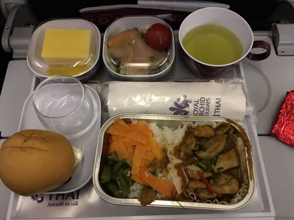 2016年2月 タイ国際航空 TG683 機内食