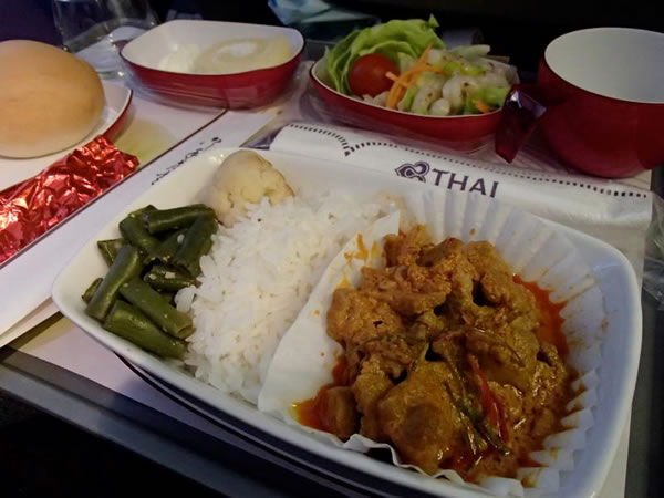 2014年4月 タイ国際航空 TG683 機内食