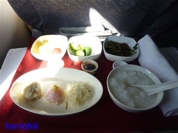2012年3月 中国国際航空 / エアチャイナ CA184 機内食