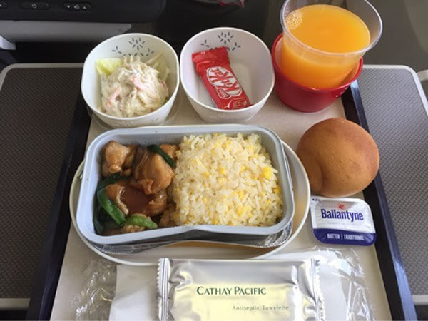 2015年5月 キャセイパシフィック航空 CX543 機内食