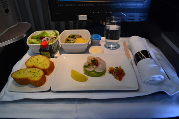 2015年4月 キャセイパシフィック航空 CX543 機内食