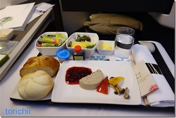 2013年2月 キャセイパシフィック航空 CX543 機内食