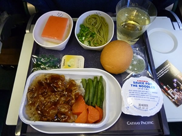 2011年5月 キャセイパシフィック航空 CX543 機内食