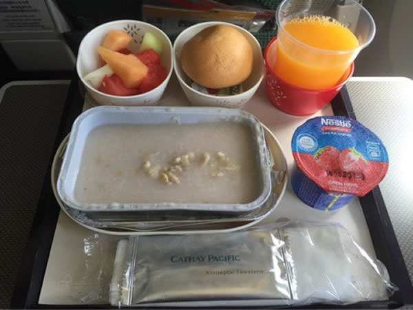 2015年5月 キャセイパシフィック航空 CX548 機内食