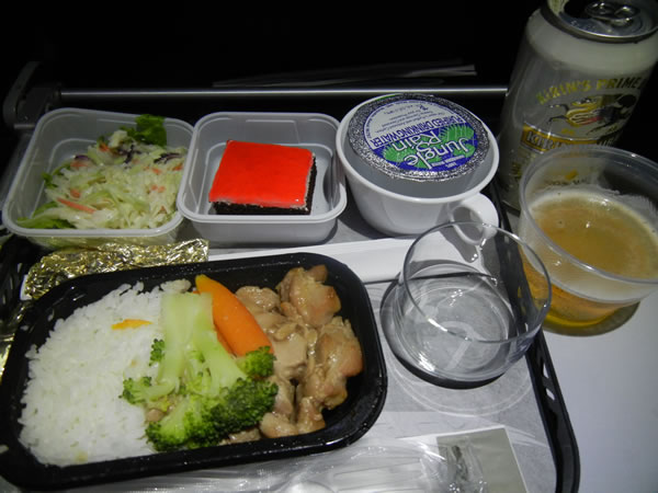 2015年2月 ハワイアン航空 HA457 機内食