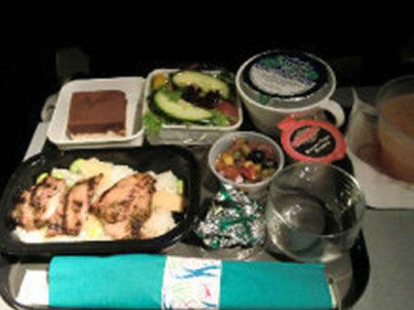 2011年2月 ハワイアン航空 HA457 機内食