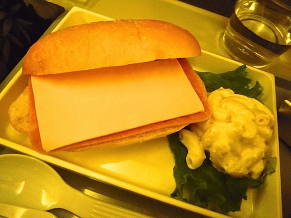 2012年12月 日本航空 / JAL JL89  機内食