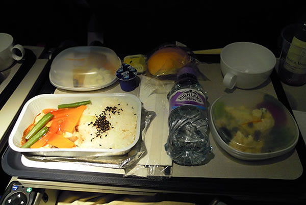 2014年7月 ブリティッシュ エアウェイズ BA8  機内食