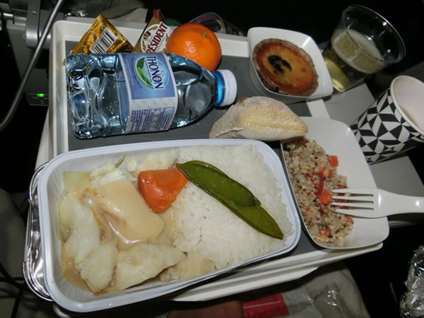 2016年1月 エールフランス航空 AF274 機内食