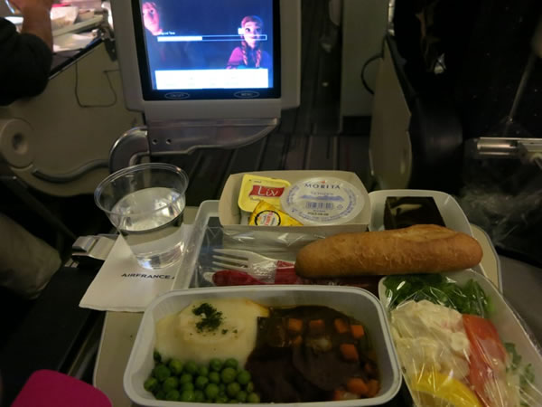 2014年5月 エールフランス航空 AF293 機内食