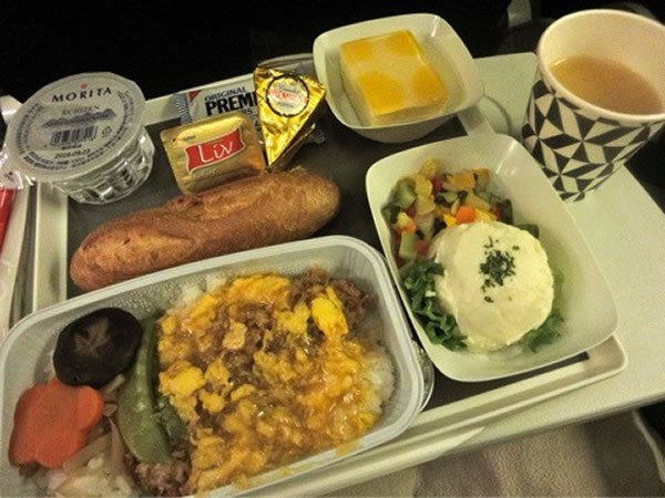 2015年11月 エールフランス航空 AF293 機内食