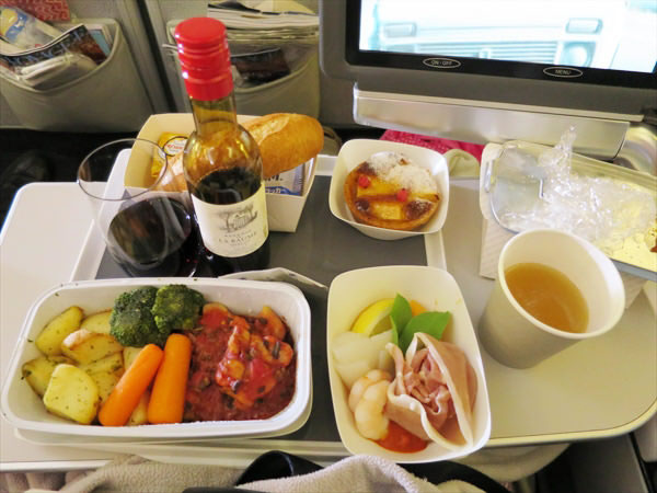 2014年8月 エールフランス航空 AF293 機内食