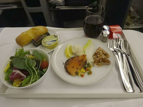 2015年10月 エールフランス航空 AF293 機内食