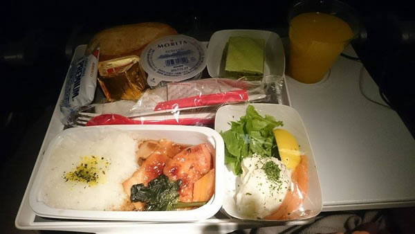2016年3月 エールフランス航空 AF293 機内食