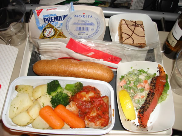 2014年12月 エールフランス航空 AF293 機内食