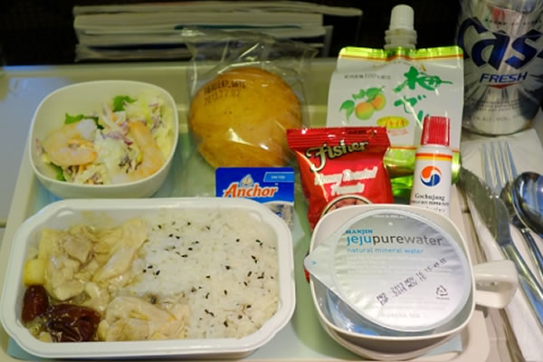 2013年12月 大韓航空 KE2708 機内食