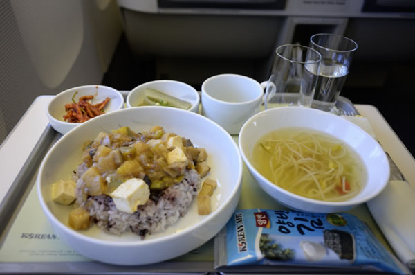 2016年9月 大韓航空 KE2709 機内食