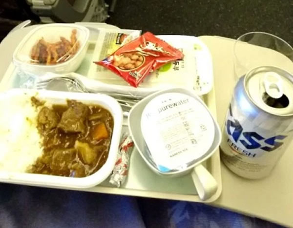 2016年3月 大韓航空 KE2709 機内食
