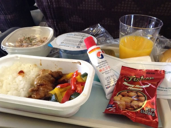 2014年5月 大韓航空 KE2712 機内食