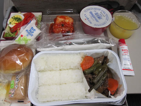 2010年10月 アシアナ航空 OZ1035 機内食