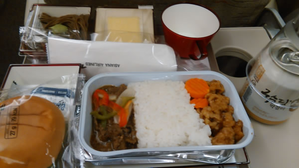 2015年9月 アシアナ航空 OZ1065 機内食