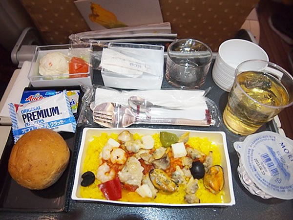 2014年5月 シンガポール航空 SQ631 機内食