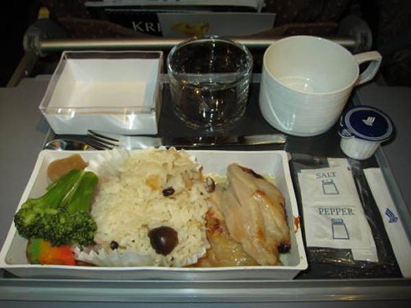 2014年10月 シンガポール航空 SQ632 機内食