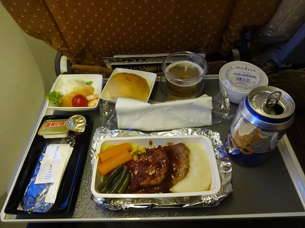 2015年7月 シンガポール航空 SQ633 機内食