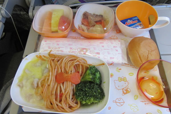 2015年11月 エバー航空 BR191 機内食