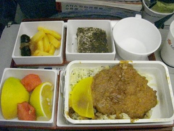 2011年12月 チャイナエアライン CI222 機内食